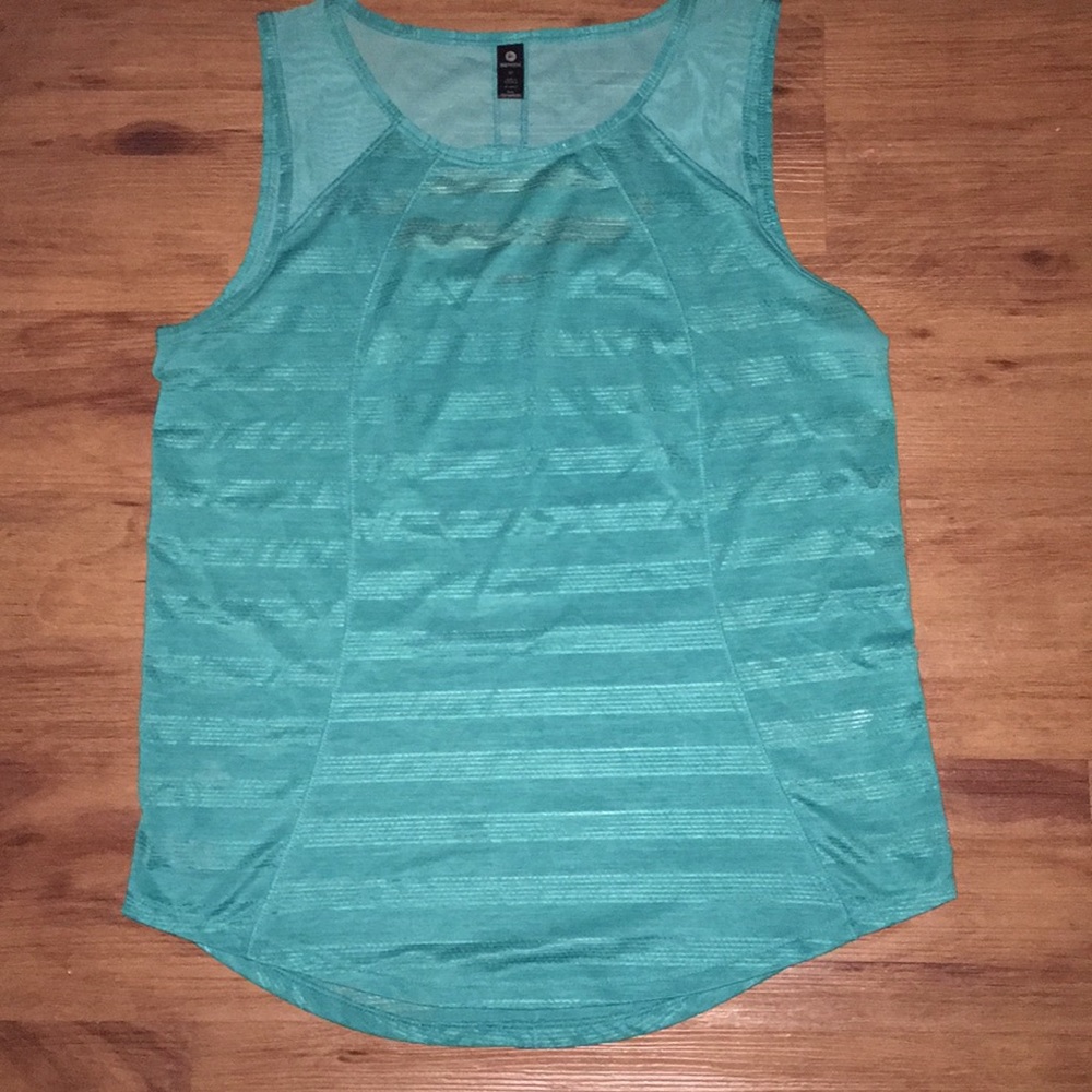 Blue workout shirt